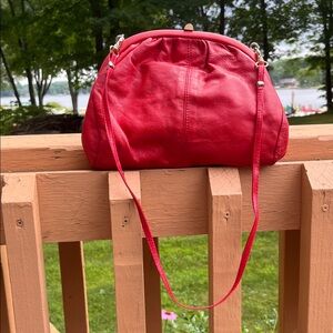 Vintage Italian leather shoulder/clutch bag
